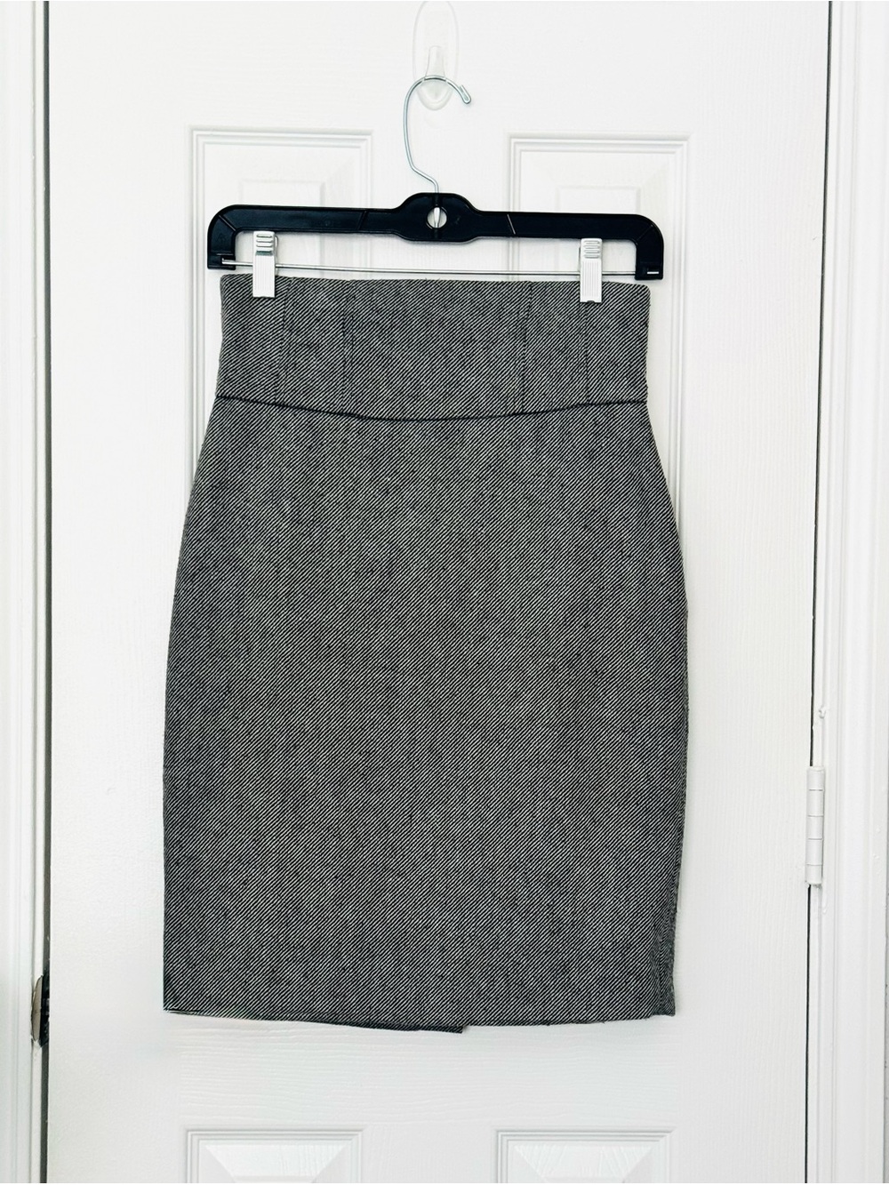 Forever 21 Office Academia High Waist Grey Tweed Pencil Skirt